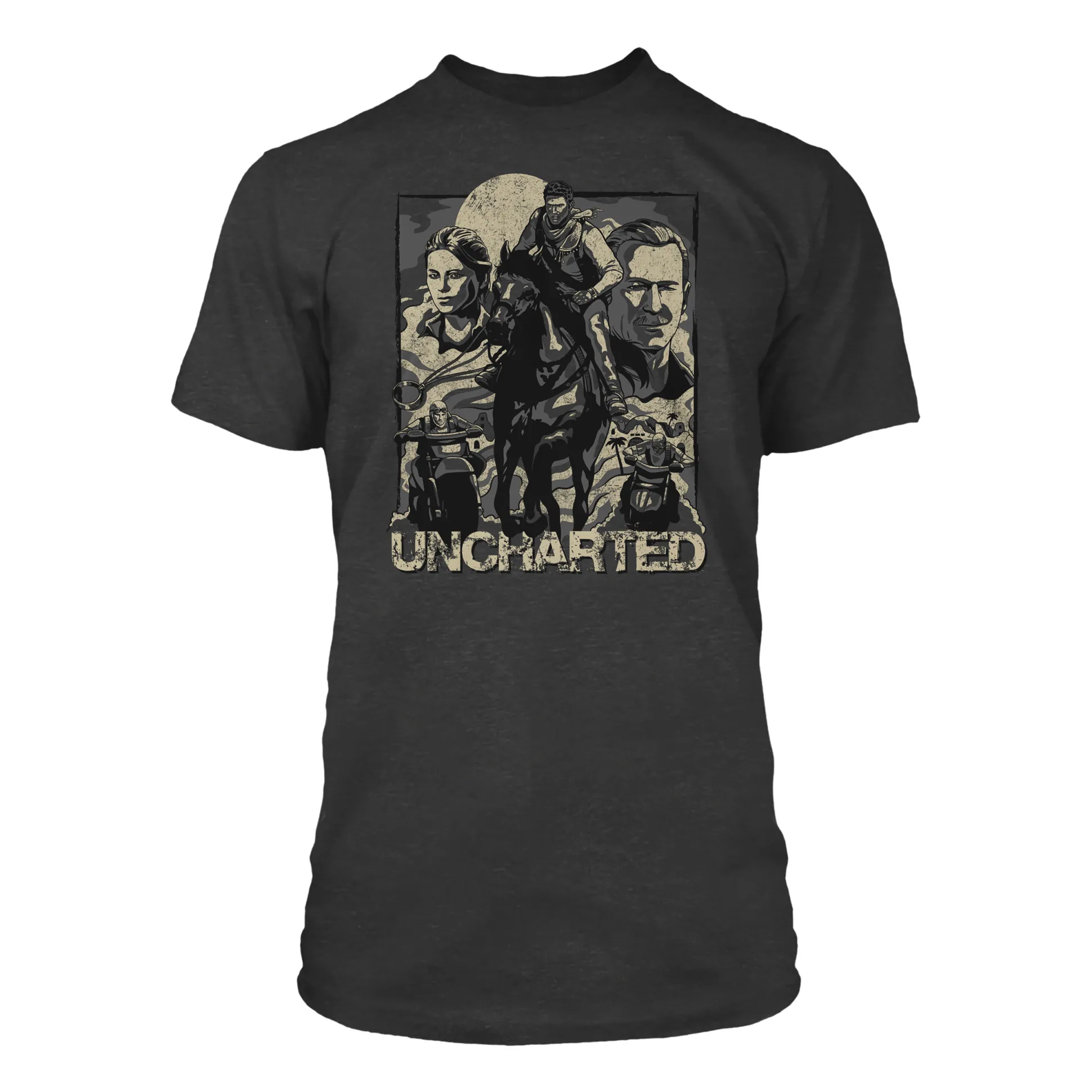 Uncharted - Cover Page T-Shirt grijs