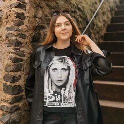 Vampierjager T-shirt voor Buffy fans Zwart