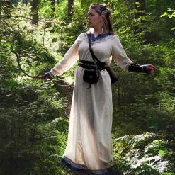 Viking Jurk Lagertha Beige-Blauw