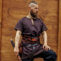 Viking Tuniek Harbard Korte Mouw Bruin