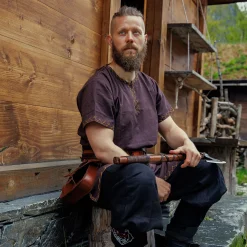 Viking Tuniek Harbard Korte Mouw Bruin