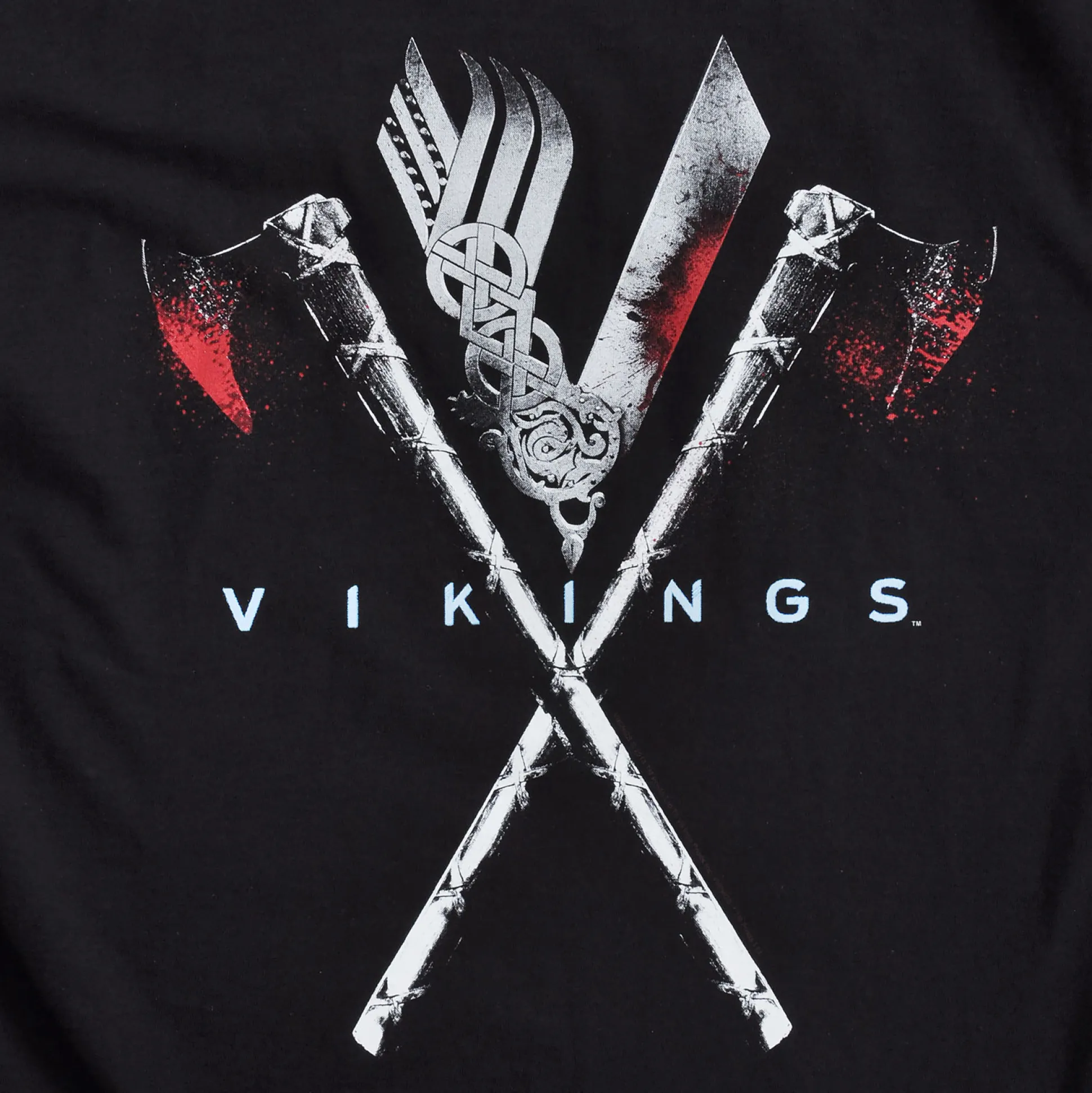 Vikings - Bloody Axe T-shirt zwart