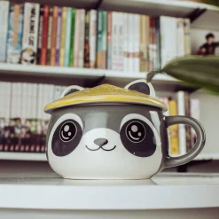 Wasbeer Kawaii Beker met Deksel voor Anime Fans