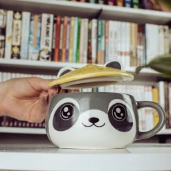 Wasbeer Kawaii Beker met Deksel voor Anime Fans