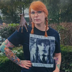 Wednesday - Black Is My Happy Colour T-shirt zwart