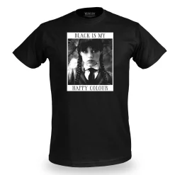 Wednesday - Black Is My Happy Colour T-shirt zwart