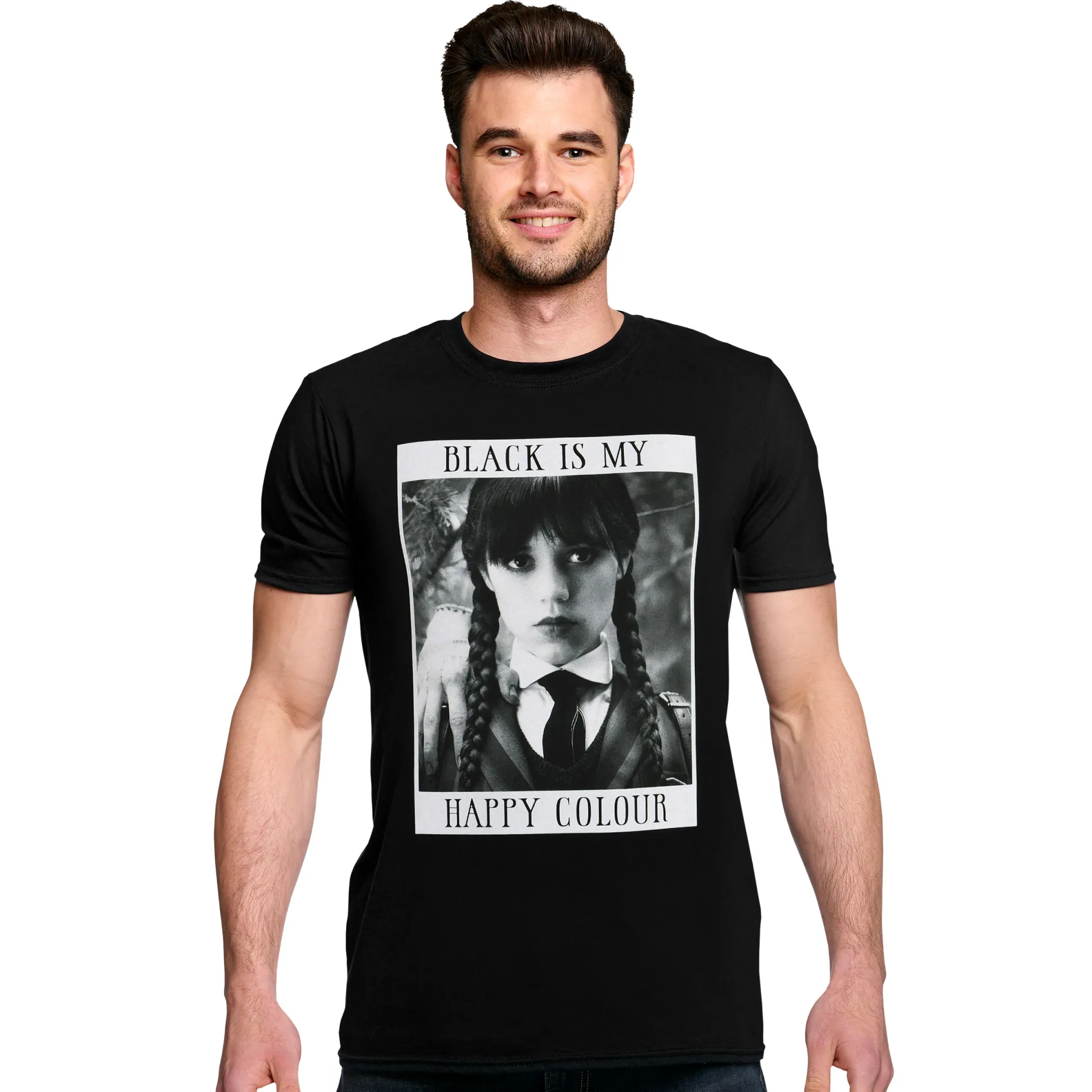 Wednesday - Black Is My Happy Colour T-shirt zwart