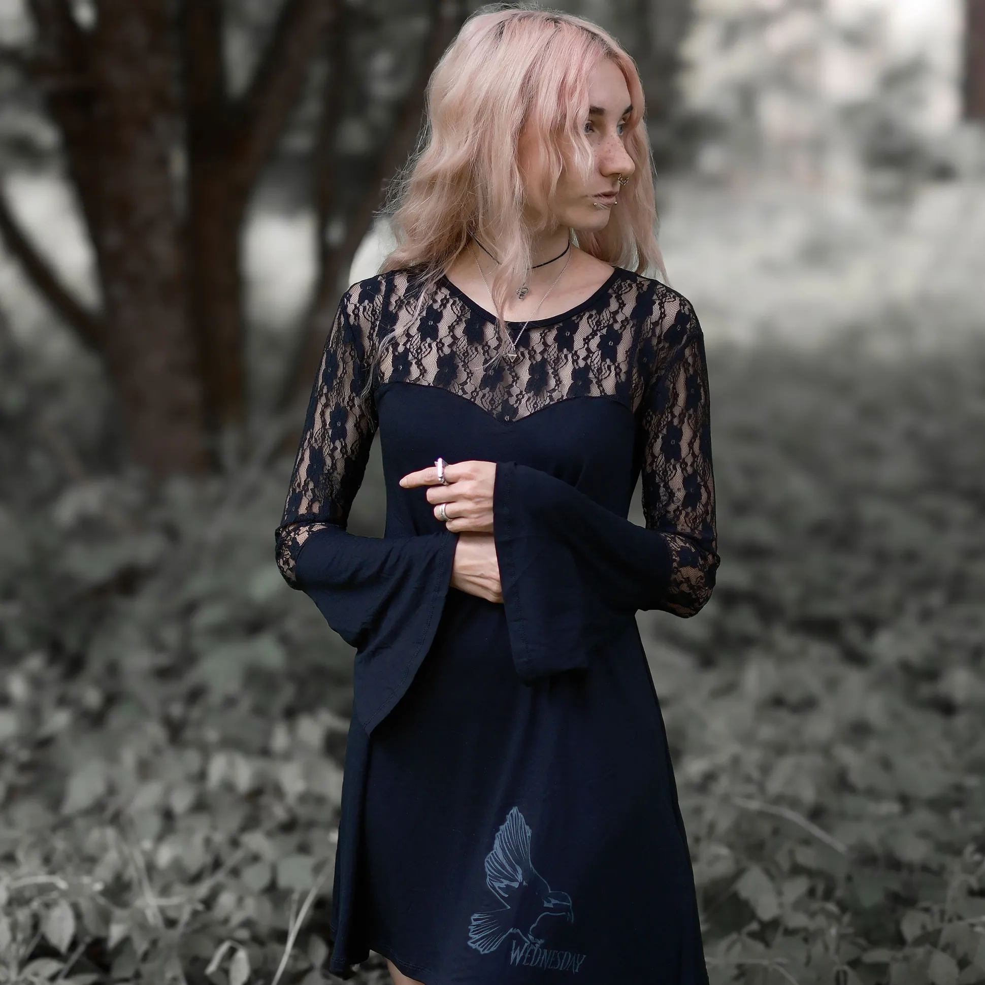 Wednesday - Darkness Mini Jurk