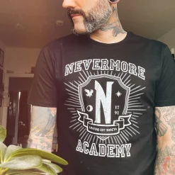 Wednesday - Nevermore Academy T-shirt zwart