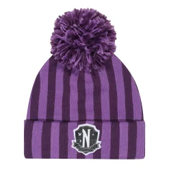 Wednesday - Nevermore Logo Muts met pompon