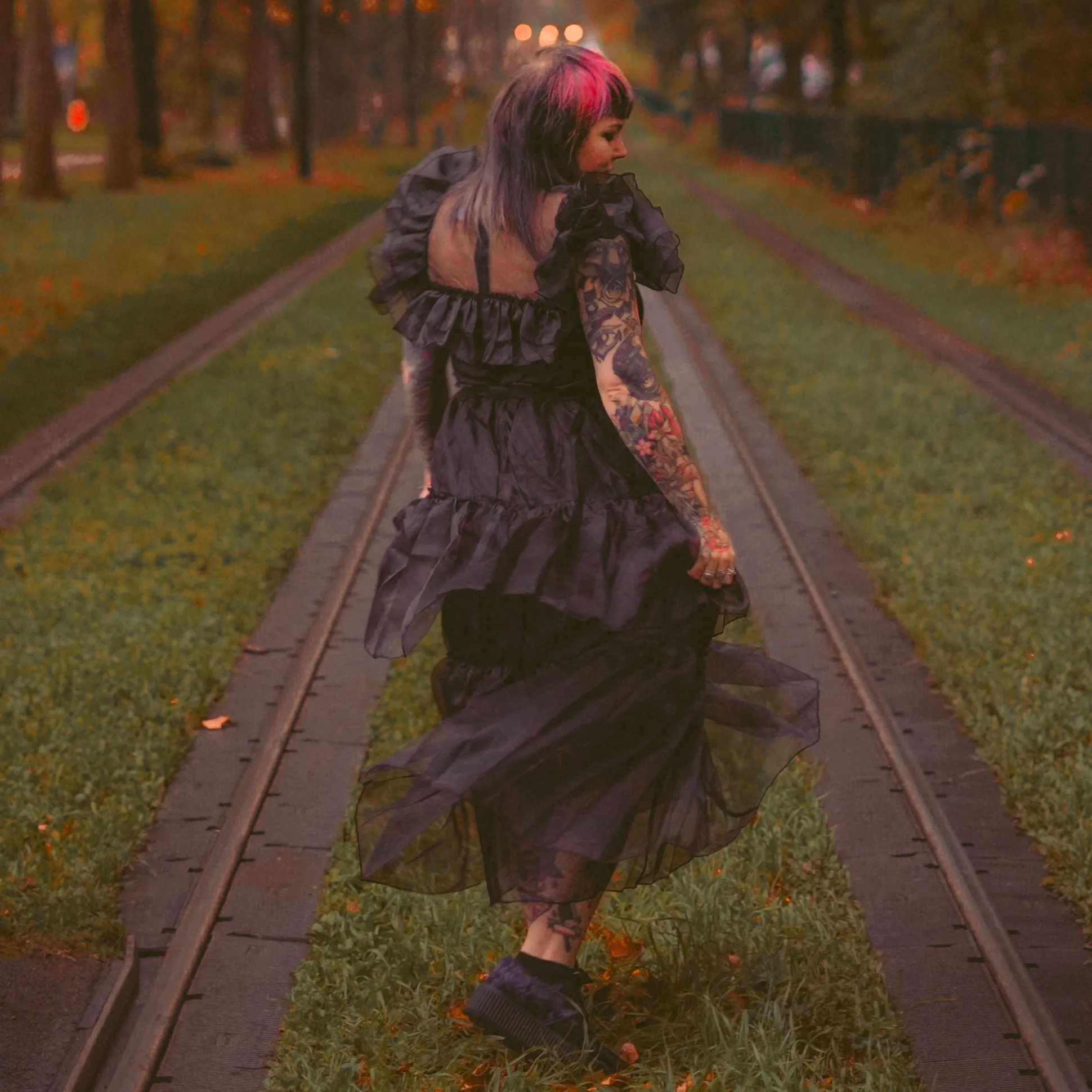 Wednesday - Rave'N Dance Kostuum Jurk Dames zwart