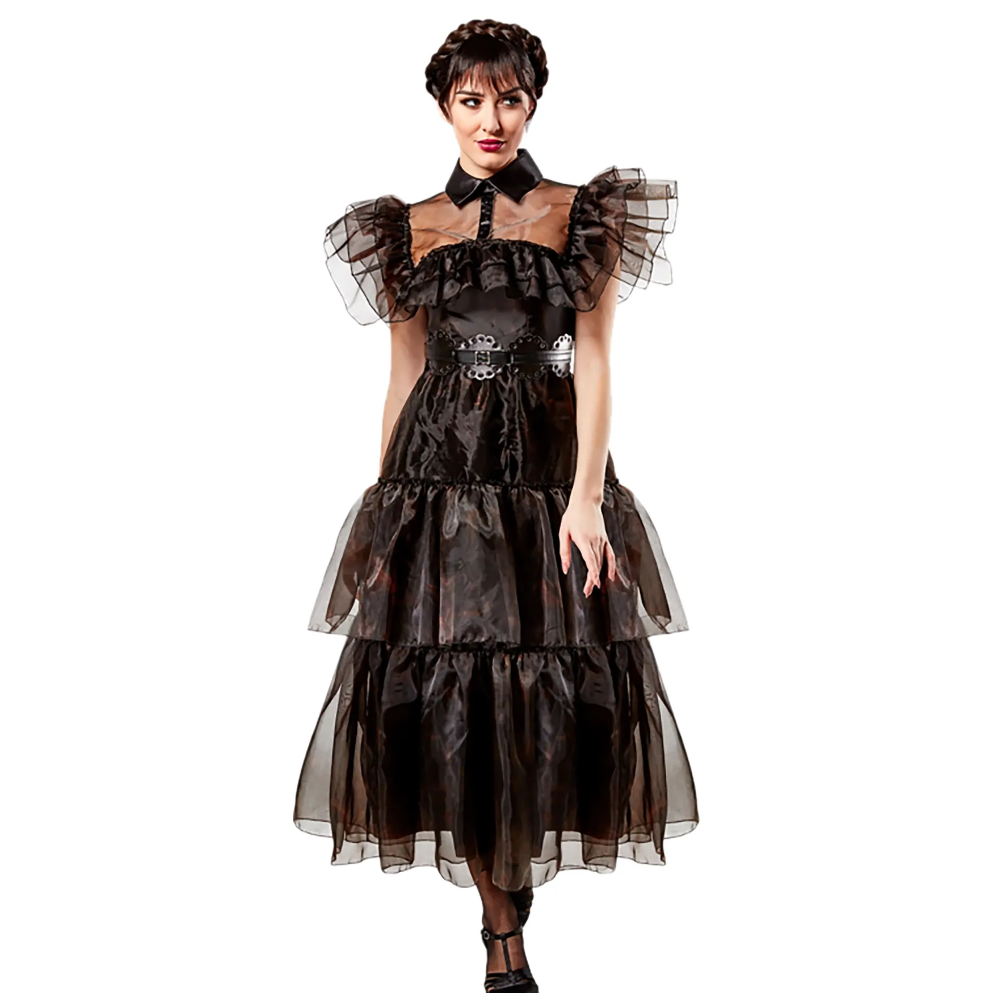 Wednesday - Rave'N Dance Kostuum Jurk Dames zwart