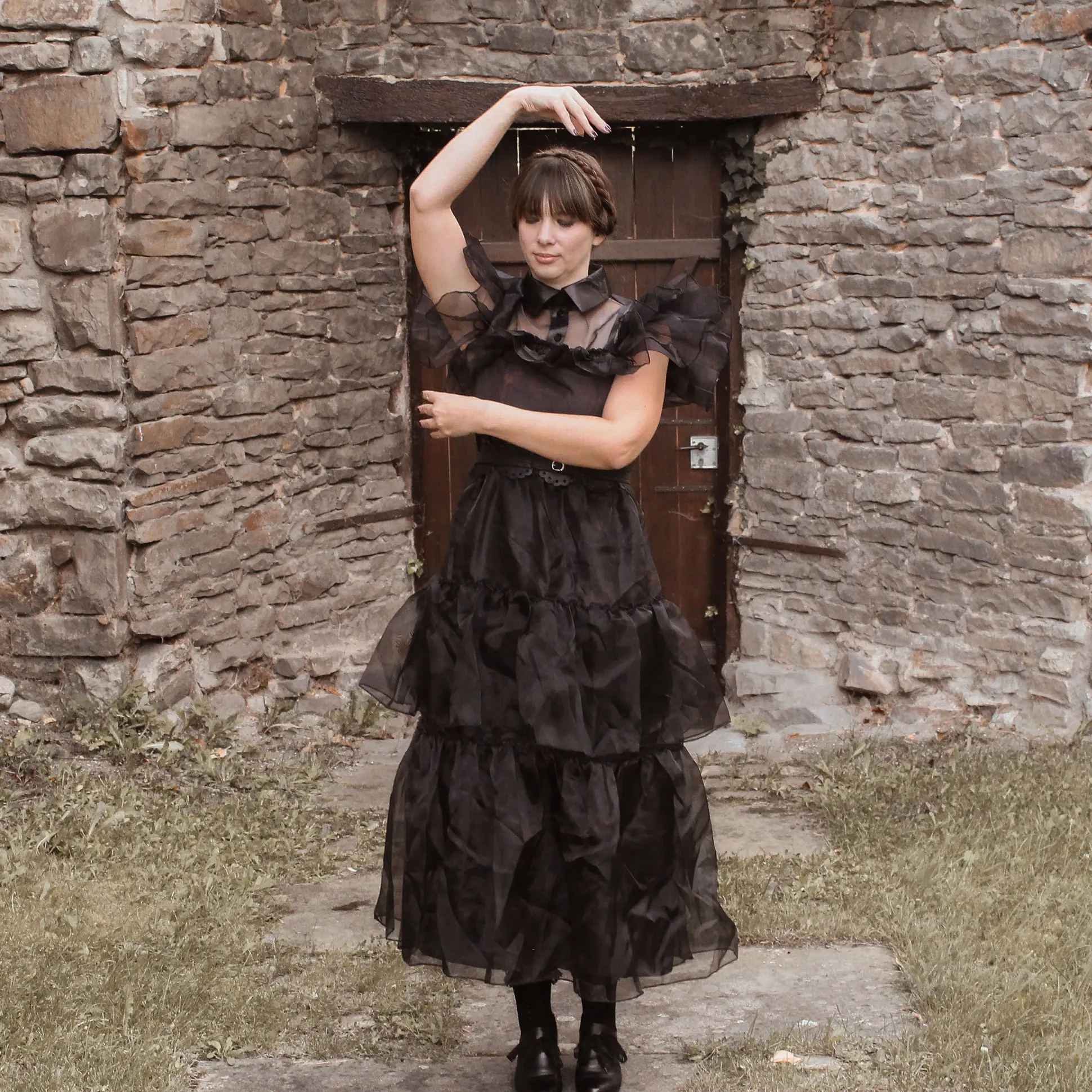 Wednesday - Rave'N Dance Kostuum Jurk Dames zwart