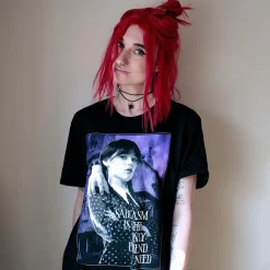 Wednesday - Sarcasme T-Shirt Zwart