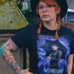 Wednesday - Teaser Poster T-Shirt zwart