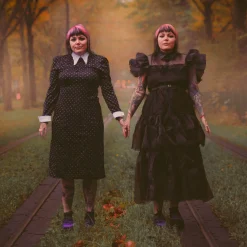 Wednesday Addams Kostuum Jurk Dames Zwart