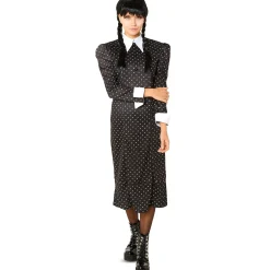 Wednesday Addams Kostuum Jurk Dames Zwart