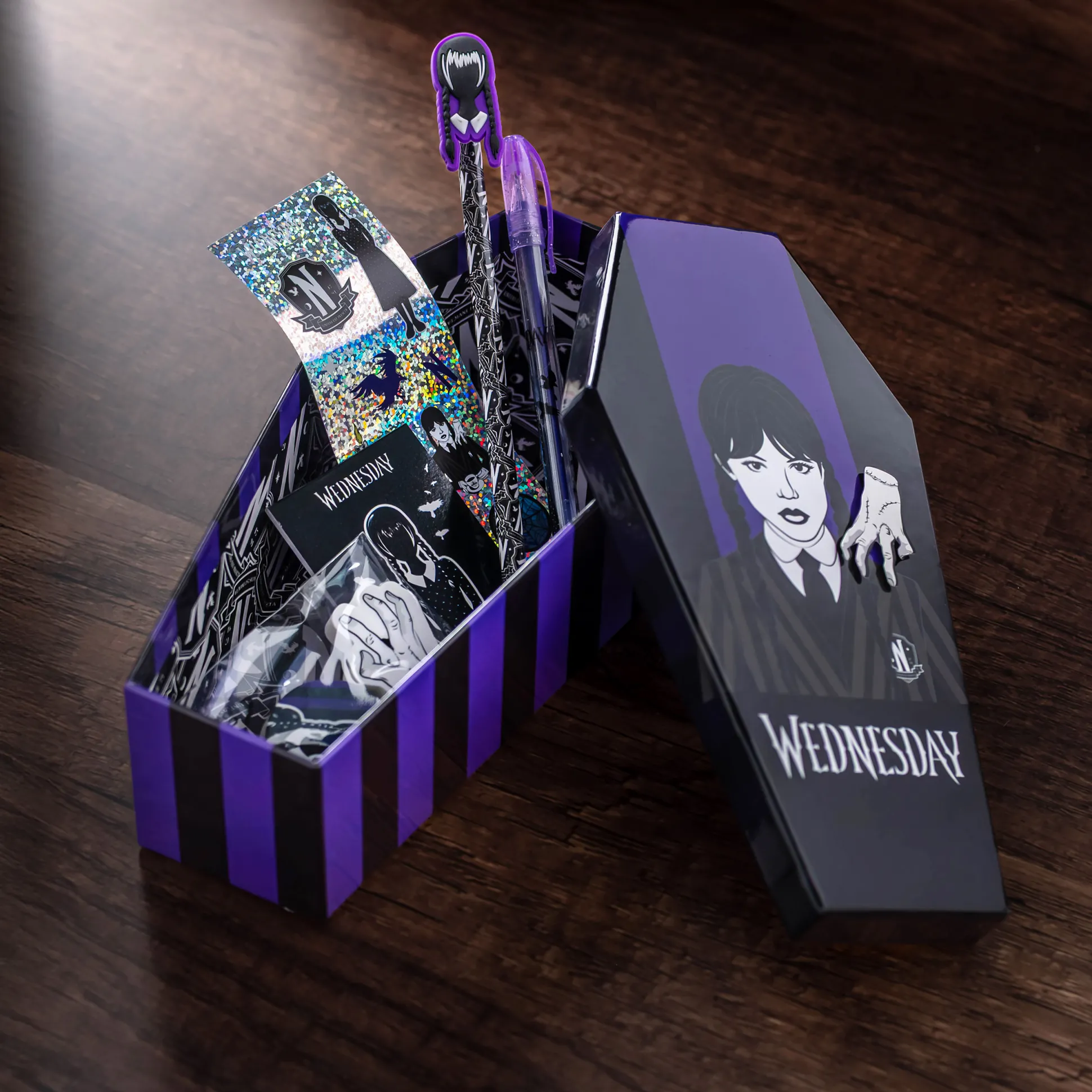 Wednesday Addams schrijfset 8-delig