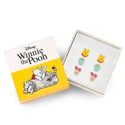 Winnie de Poeh - Set van 3 oorstekers in geschenkdoos