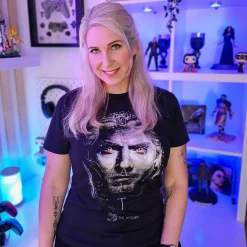 Witcher - Geralt Portret T-Shirt zwart
