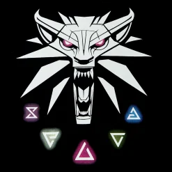 Witcher - Hekser Teken T-shirt zwart