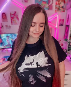 Witcher - Wolf Silhouet T-shirt Zwart