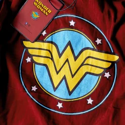 Wonder Woman - Logo Leren Jas met Capuchon Blauw