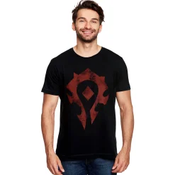 World of Warcraft - Horde Spray Logo T-shirt zwart