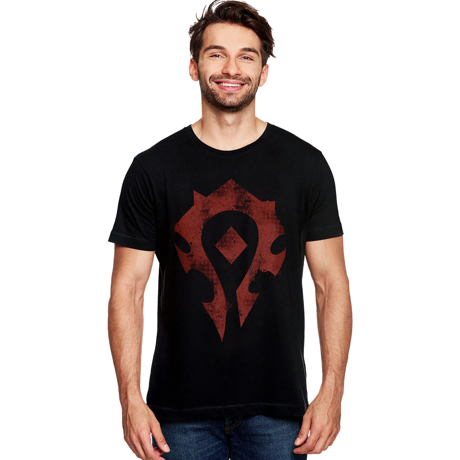 World of Warcraft - Horde Spray Logo T-shirt zwart