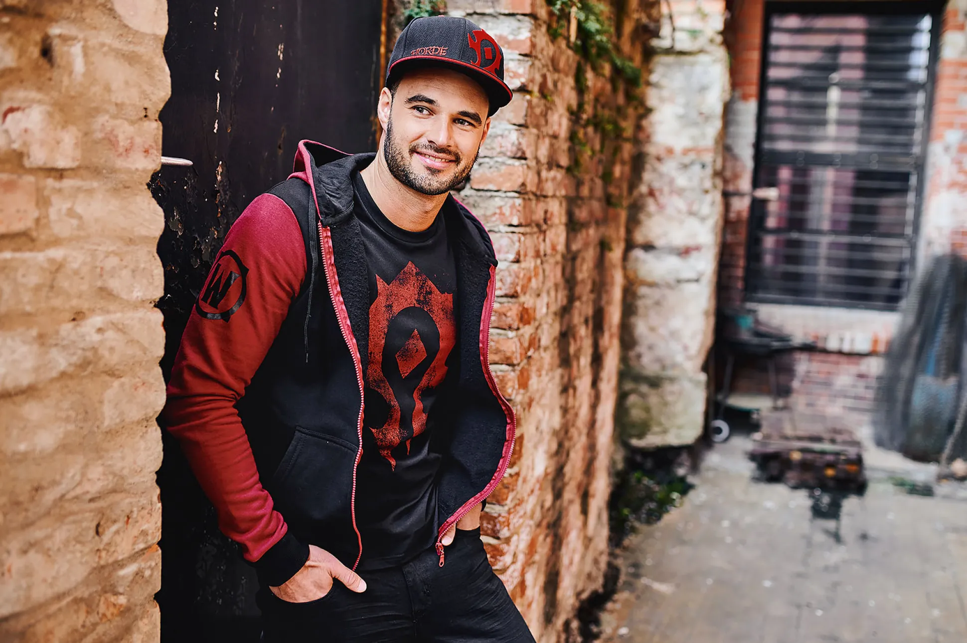 World of Warcraft - Horde Spray Logo T-shirt zwart