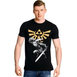 Zelda - Link Battle T-shirt zwart