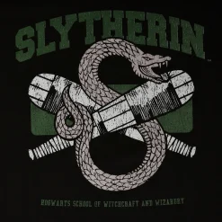 Zwart Slytherin Quidditch College T-Shirt - Harry Potter